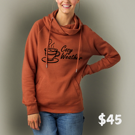 Cozy Weather Fall Cowl Hoodie
