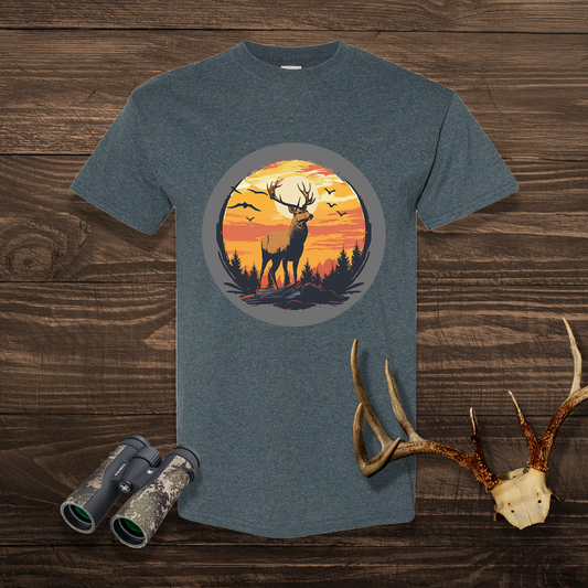 Sunset Woodland Deer Tee