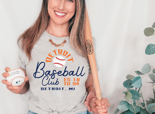 Baseball Collection - Detroit Baseball Club Tee ⚾