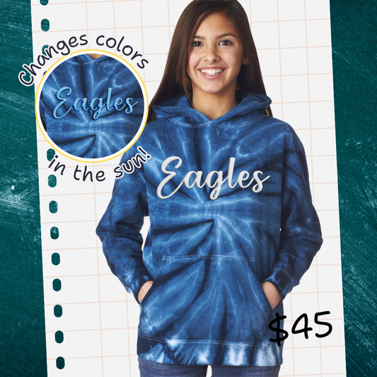 Eagles Tie-dye UV Puff Sweatshirt