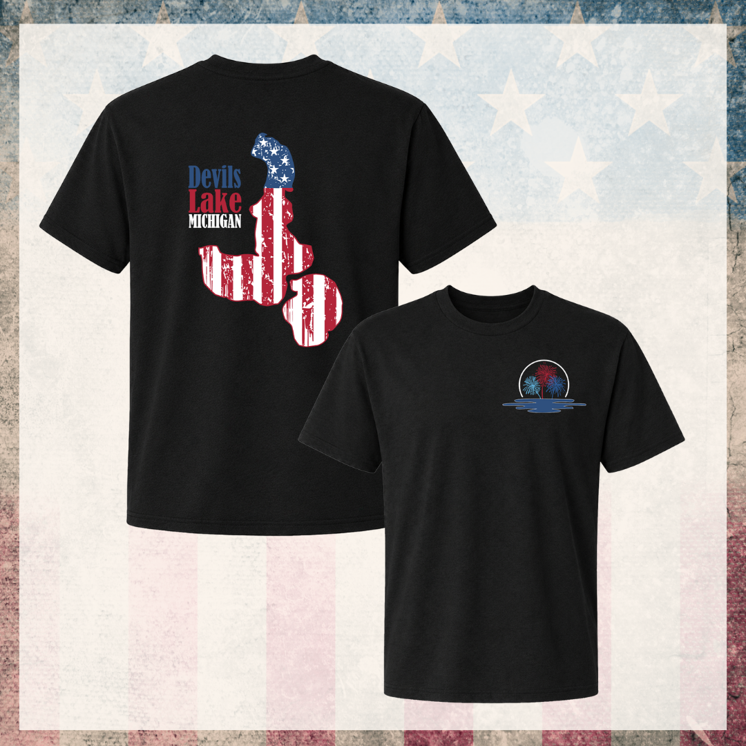 Devils Lake Michigan 4th of July Tee