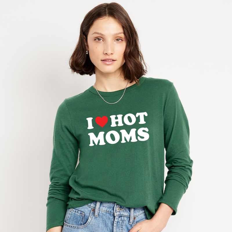 I ❤️ Hot Moms - Longsleeve