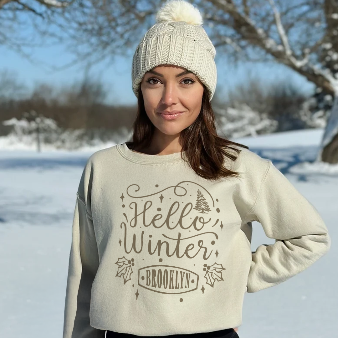 Hello Winter – Brooklyn Crewneck