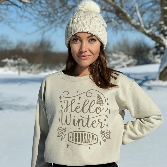 Hello Winter – Brooklyn Crewneck