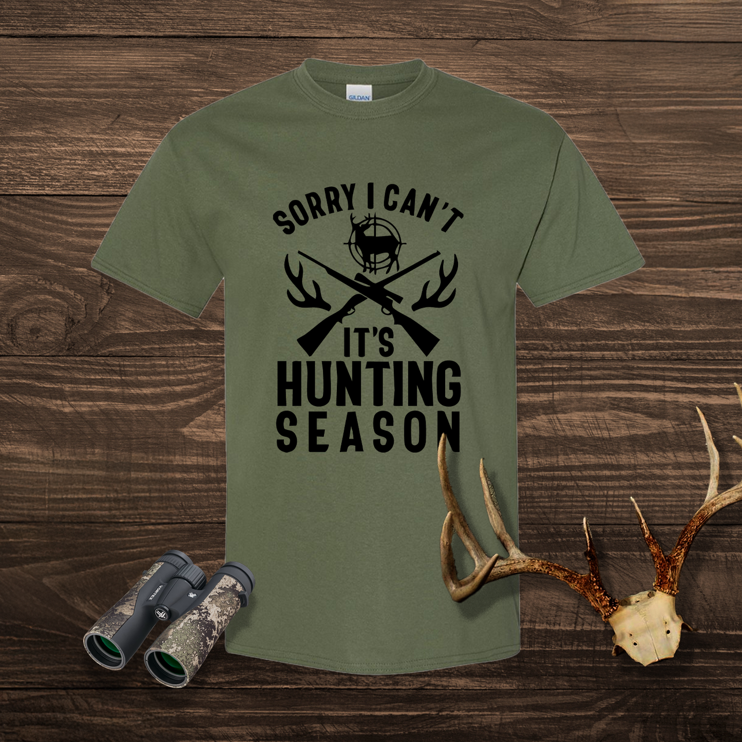 Sorry I Can’t – It’s Hunting Season Tee