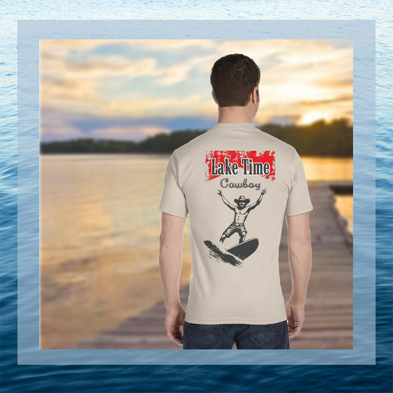 Lake Time Cowboy Tee