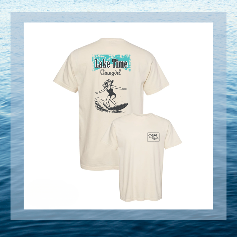 Lake Time Cowgirl Tee
