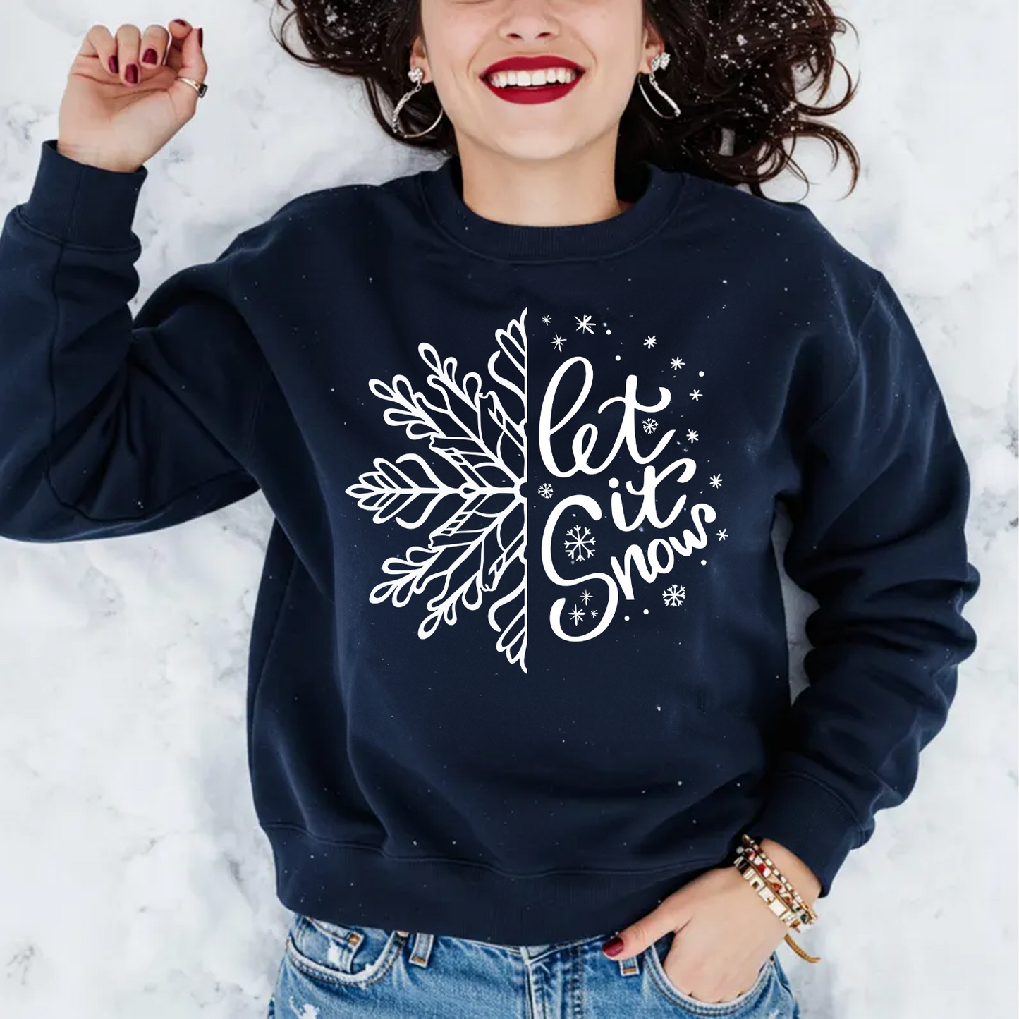 Let It Snow Crewneck - Adult & Youth!
