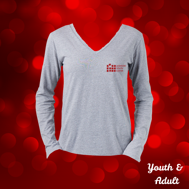 Addison Youth Center V-Neck Long Sleeve