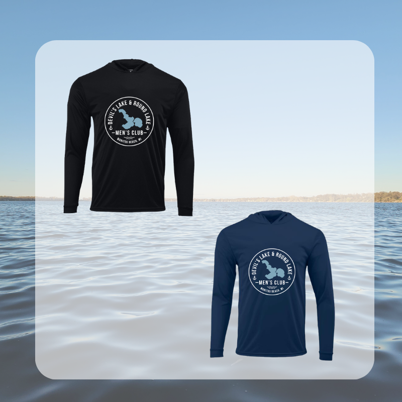 Devil’s Lake & Round Lake Men’s Club Classic Hooded Long Sleeve