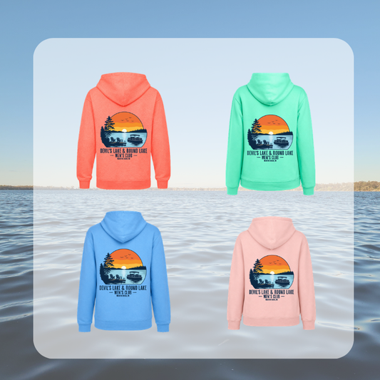 Devil’s Lake & Round Lake Men’s Club Tropical Hoodie