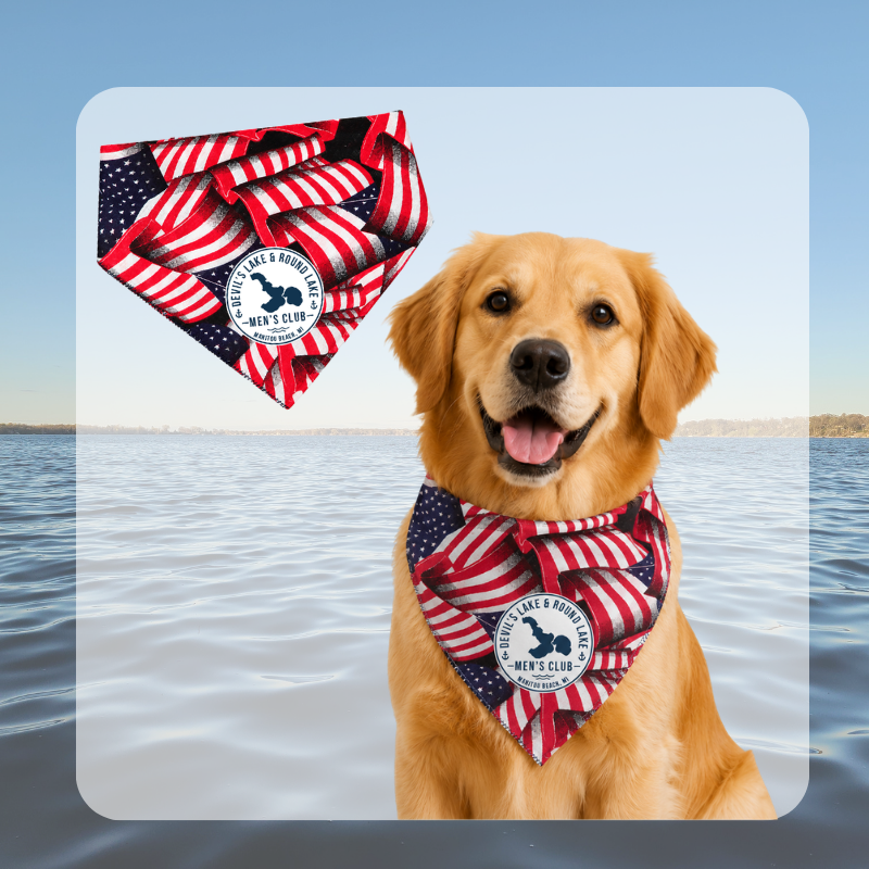 Devils Lake & Round Lake Men’s Club 4th of July Dog Bandana