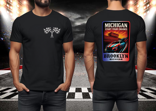 Michigan Start Your Engines Tee
