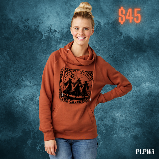 PLPW3 - “Support Your Local Coven” Cozy Hoodie