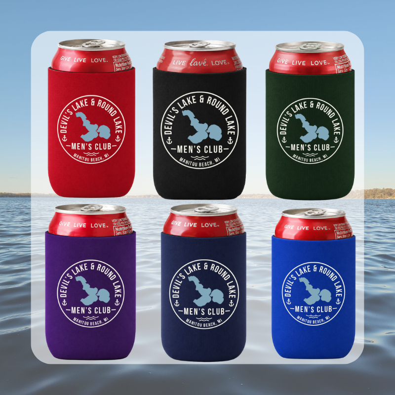 Devils Lake & Round Lake Men’s Club Regular Koozie