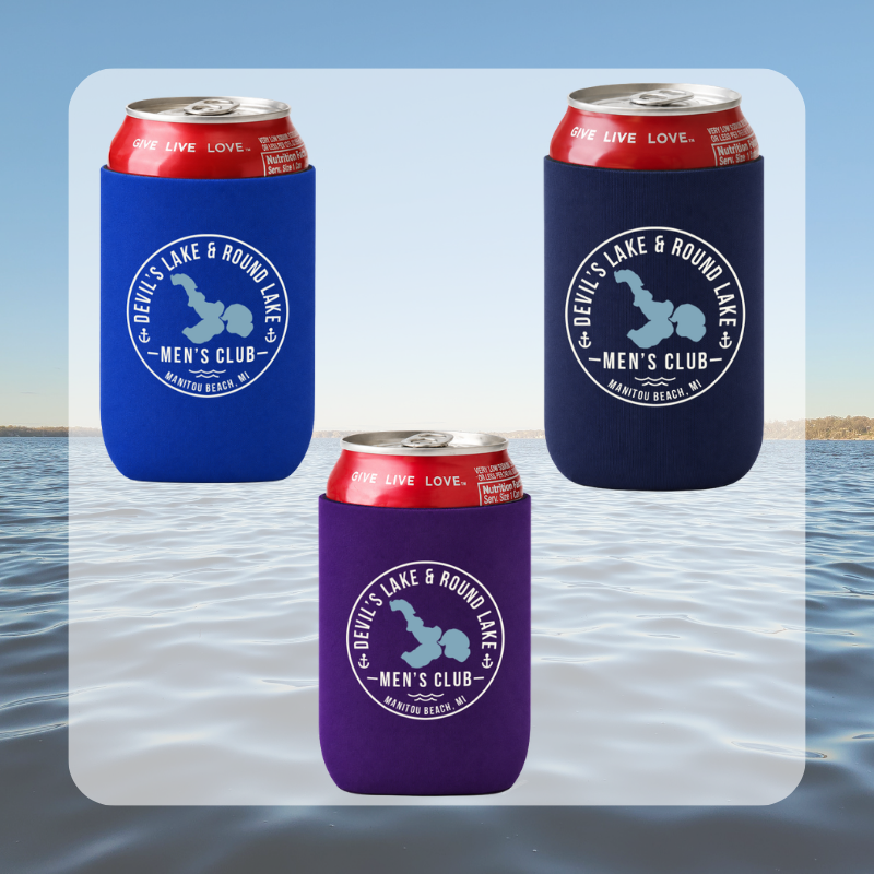 Devils Lake & Round Lake Men’s Club Regular Koozie