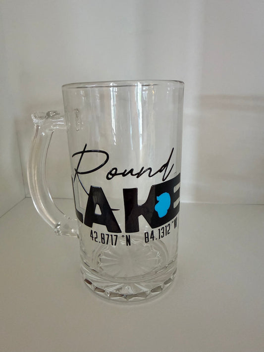 Round Lake Glass Mug