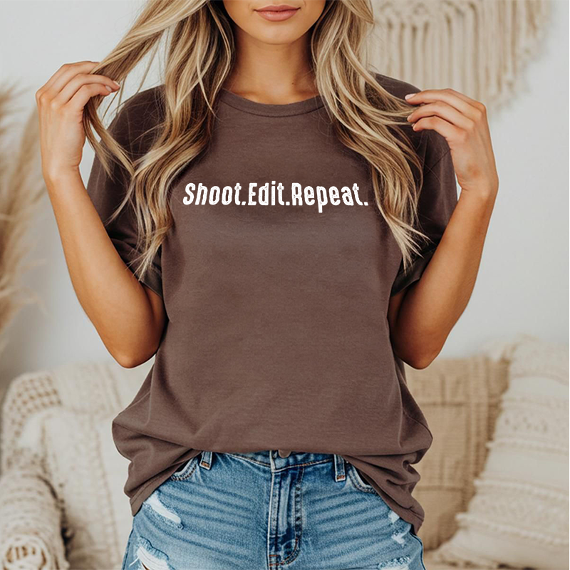 Shoot. Edit. Repeat - Tee