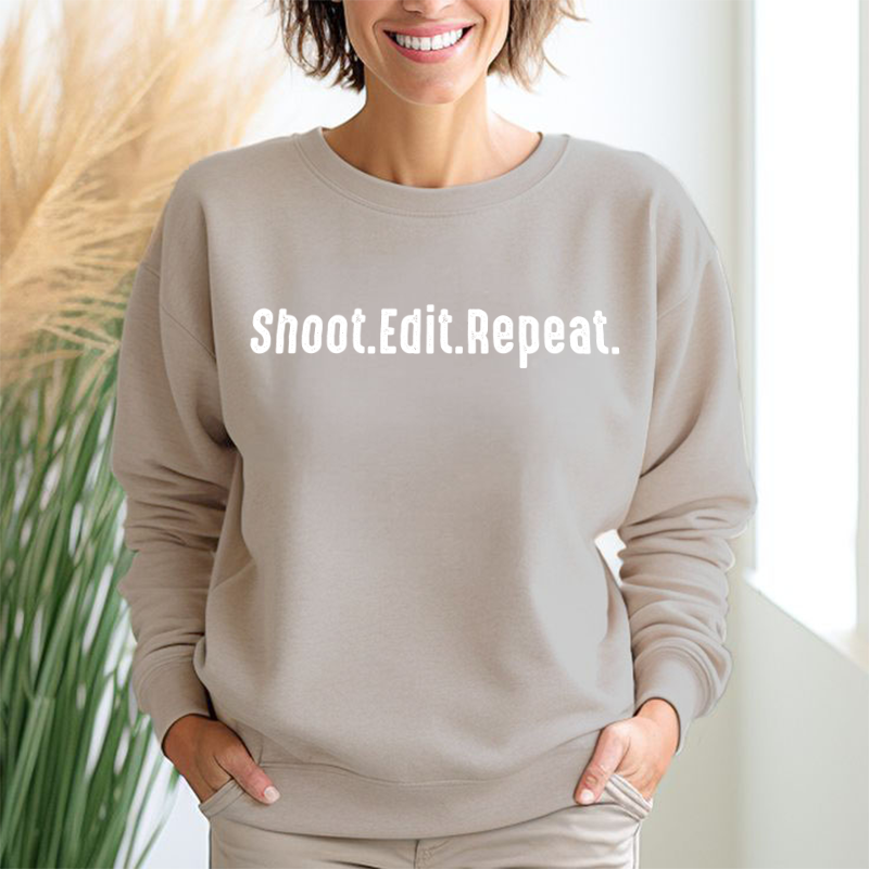 Shoot. Edit. Repeat - Crewneck