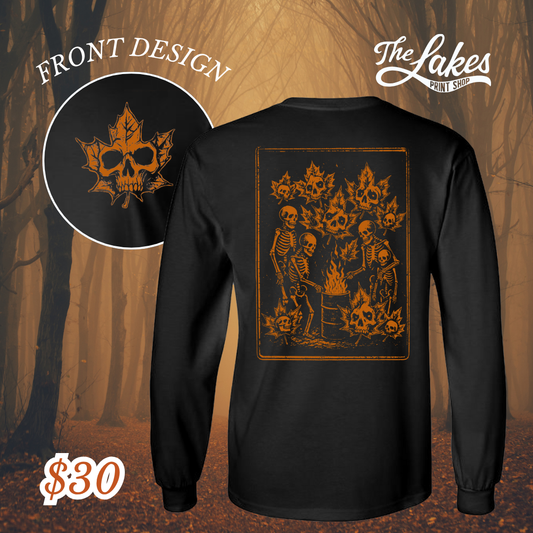 Skeleton Bonfire Long Sleeve