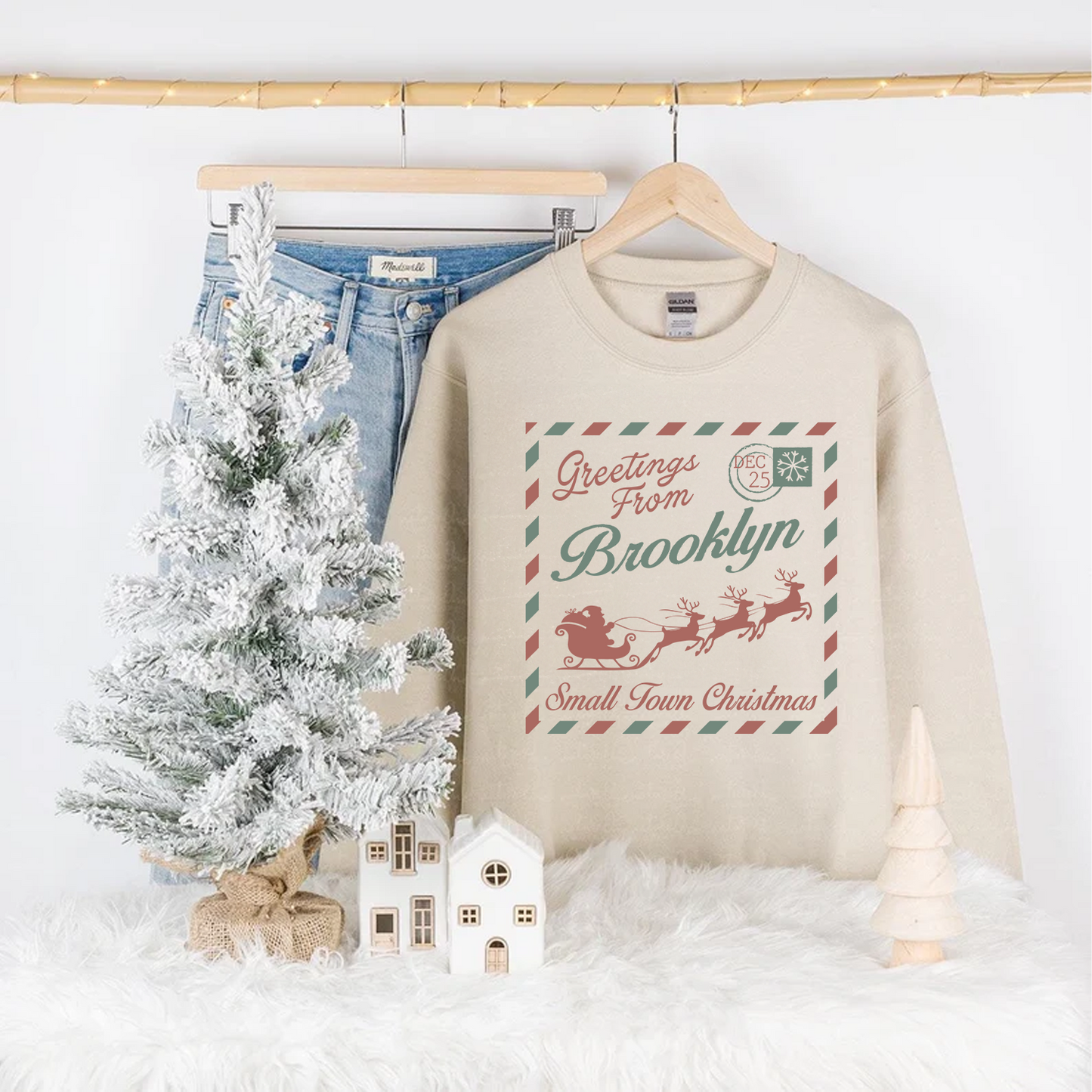 Greetings from Brooklyn – Small Town Christmas Crewneck