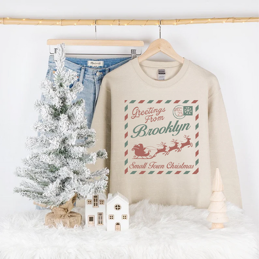 Greetings from Brooklyn – Small Town Christmas Crewneck