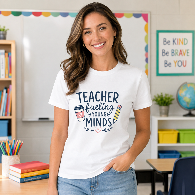 Teacher Fueling Young Minds Design