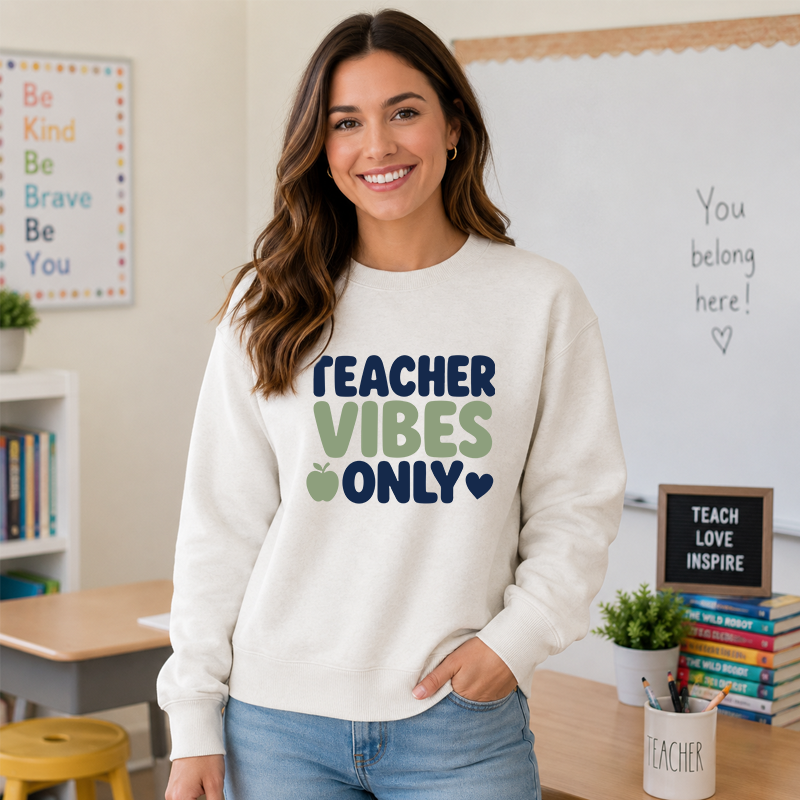 Teacher Vibes Only Design