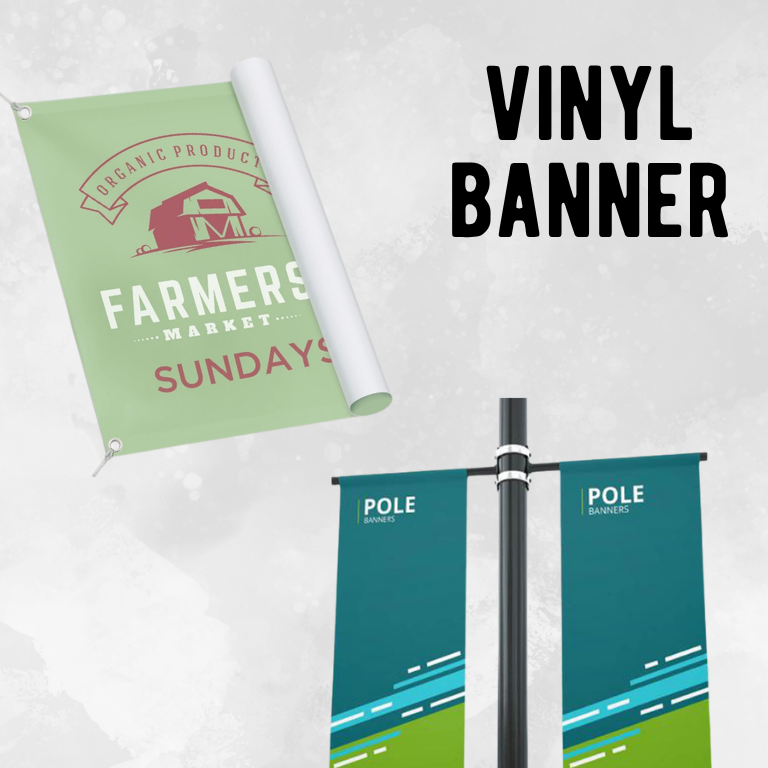 Vinyl Banners - SINGLE SIDED - Grommets