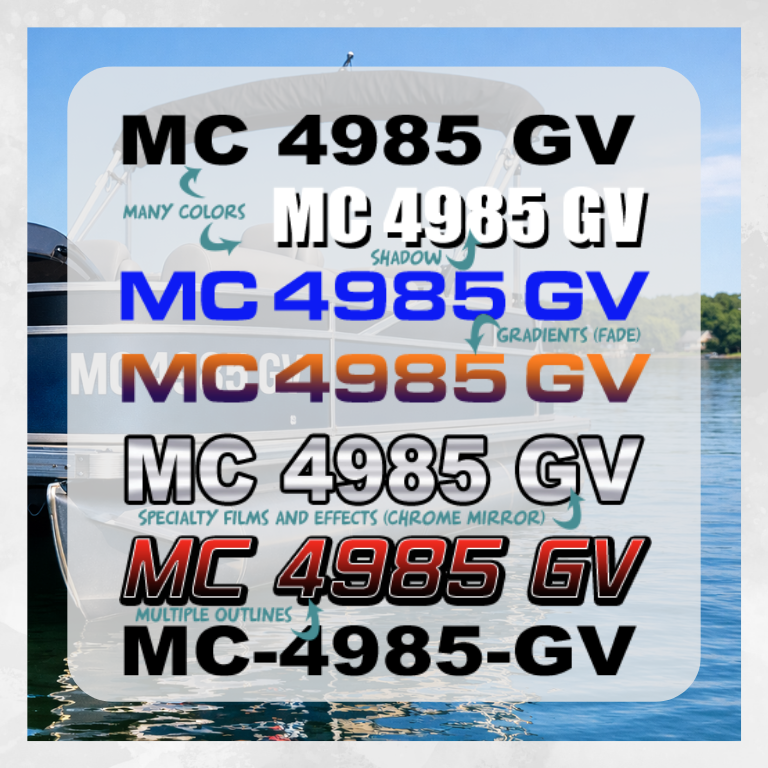 MC Number Decals