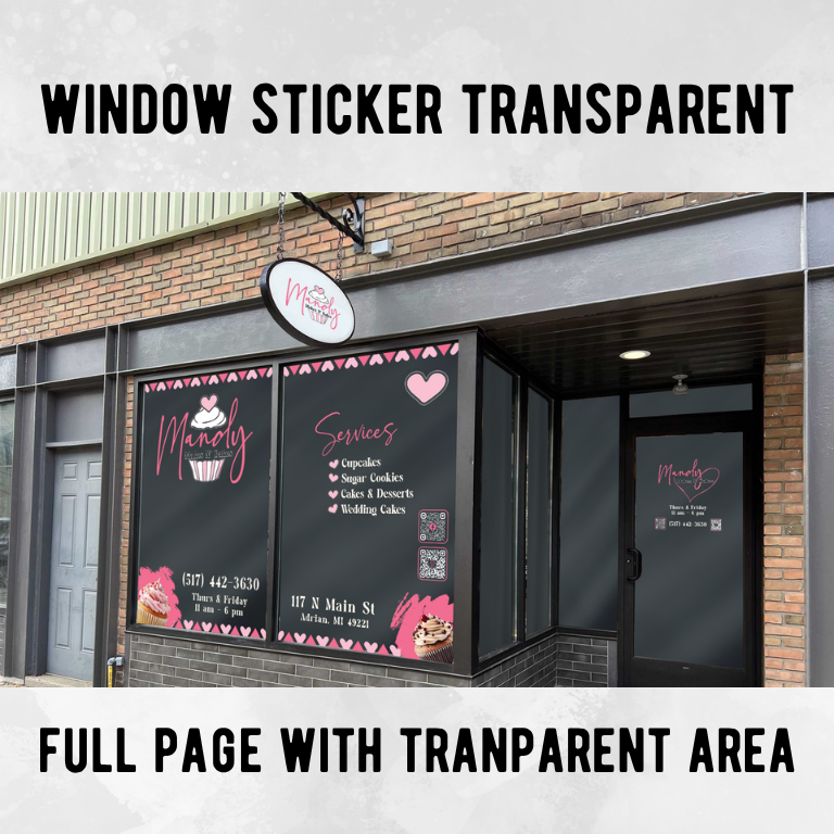 Window Stickers - Transparent
