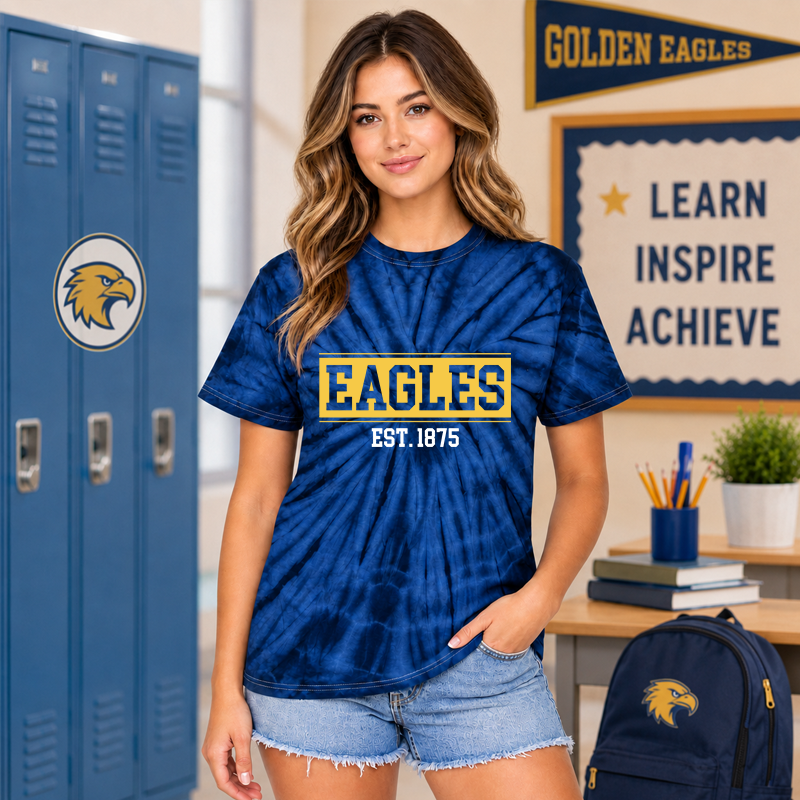 Columbia Eagles Tie dye T-shirt