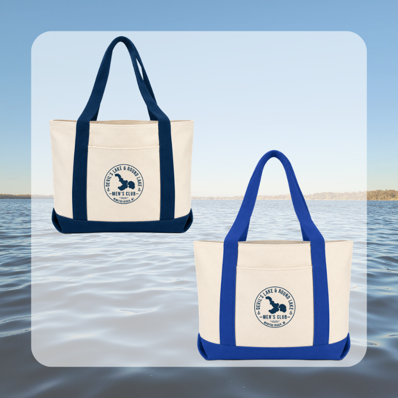 Devils Lake & Round Lake Men’s Club Tote Bag