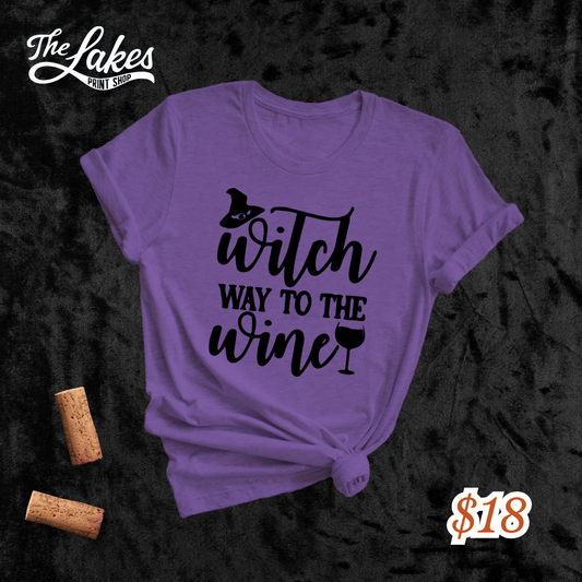 Witch Way to the Wine Soft Tee