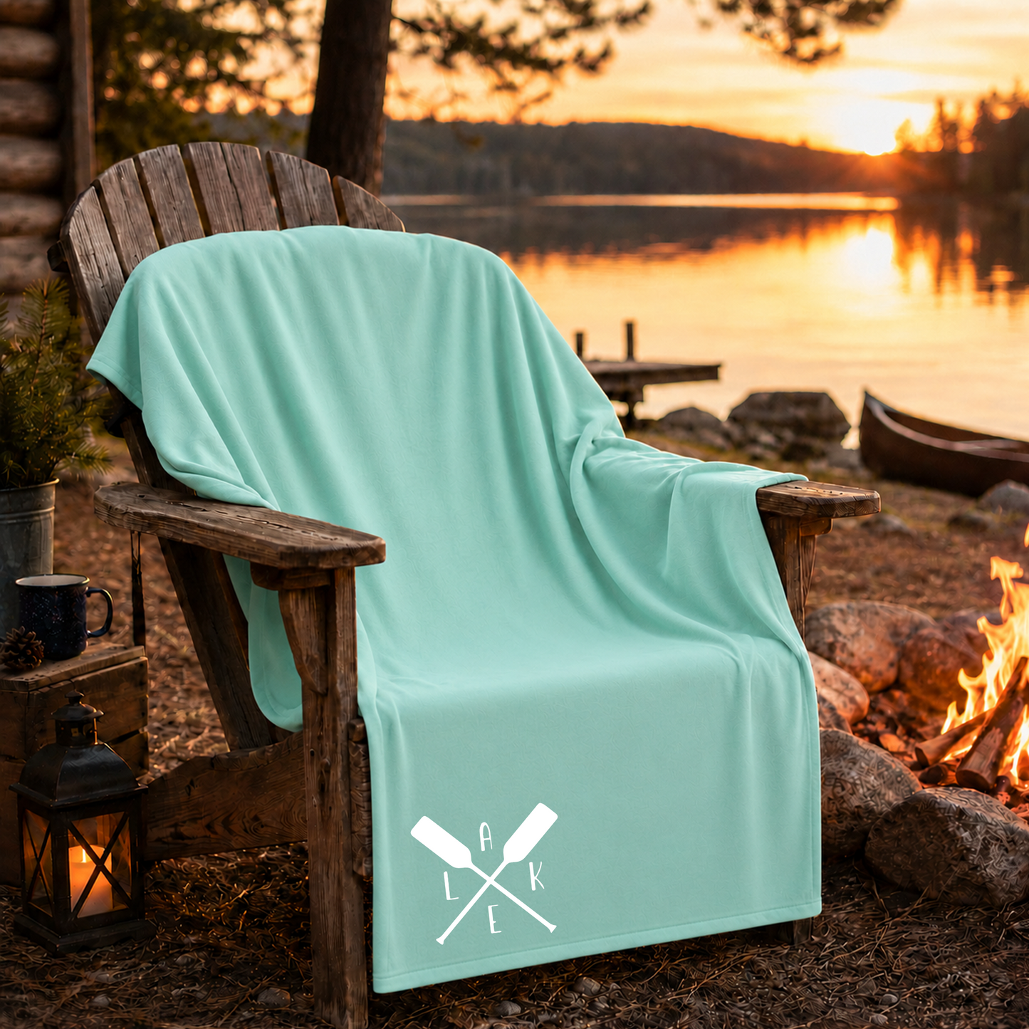 Lake Life Paddle Blanket