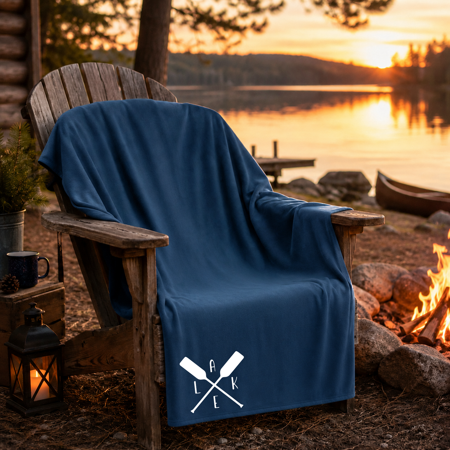 Lake Life Paddle Blanket